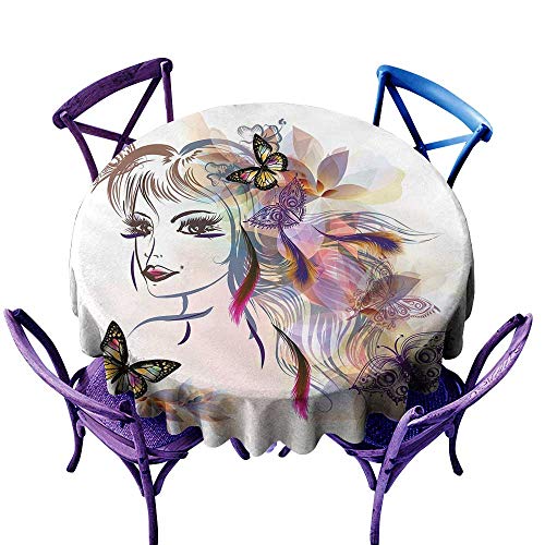 500x500 Fairy Fabric Dust Proof Table Cover Beautiful Girl