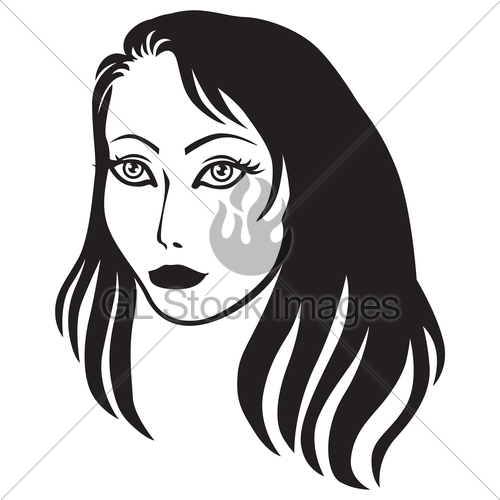 500x500 Beautiful Girl Face Gl Stock Images