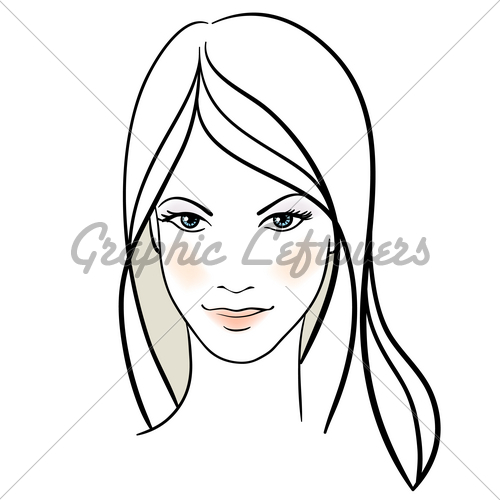 500x500 Beauty Girl Face Gl Stock Images