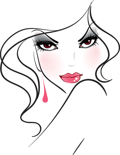 485x629 Drawing Cake Beautiful Elegant Girl Face Transparent Png Clipart