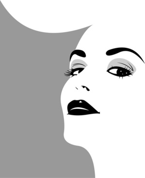299x368 Girl Face Vector Free Vector Download