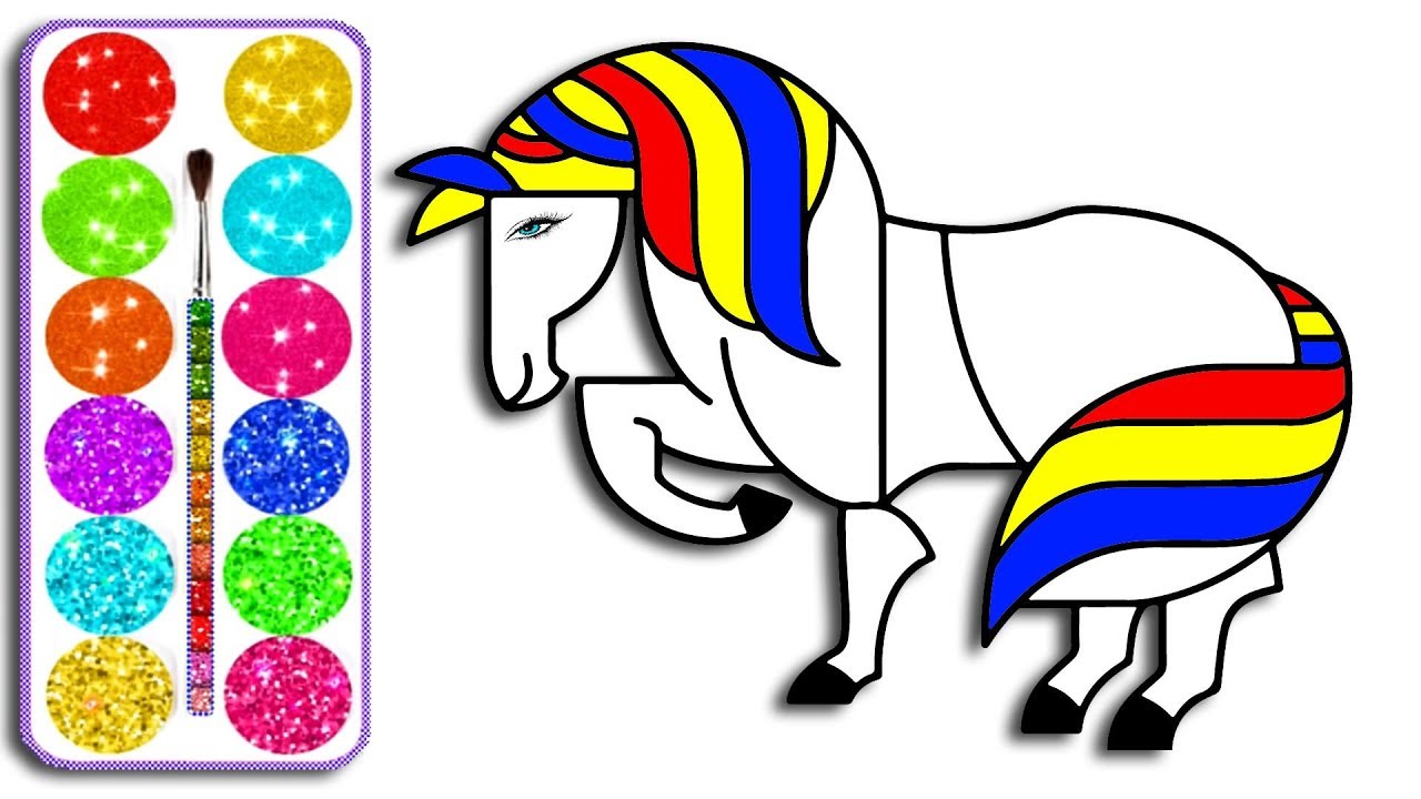1280x720 Supper Coloring Pages With Beautiful Horse How To Draw Beautiful
