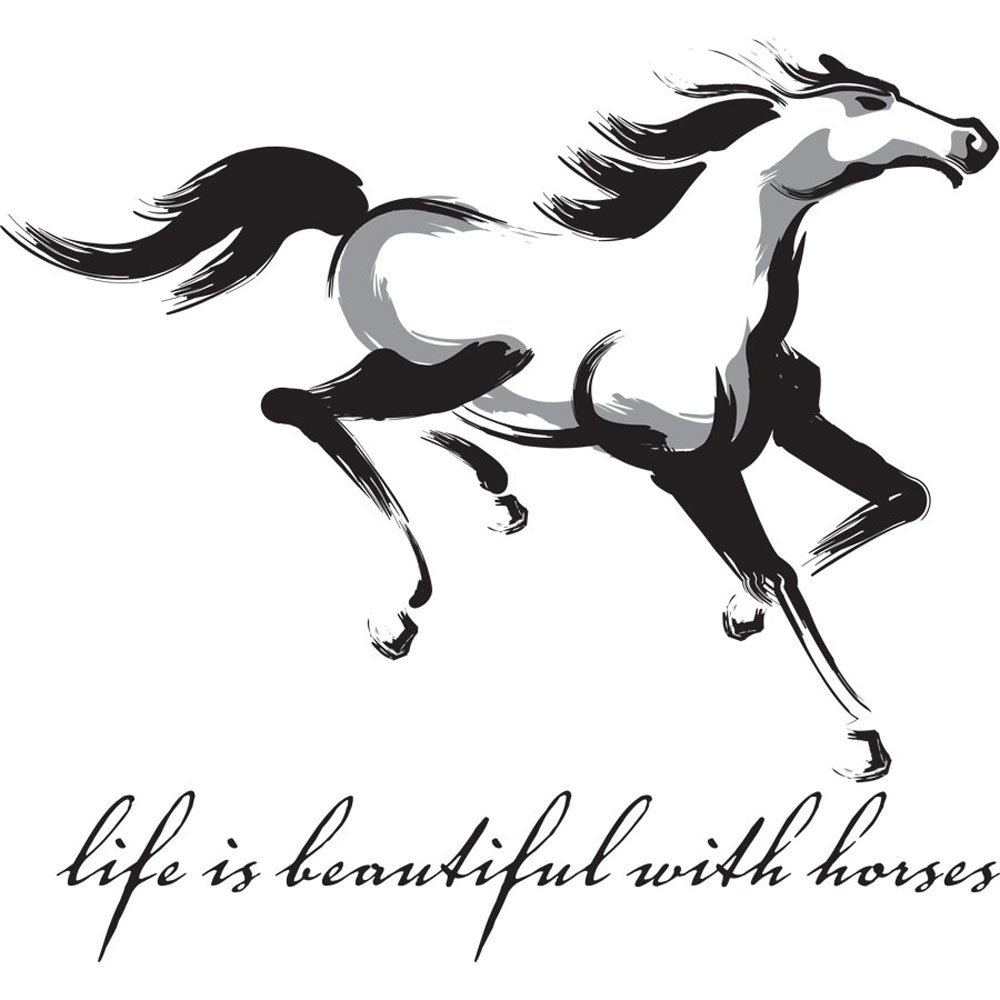 1000x1000 sound equine the life is beautiful with horses tee