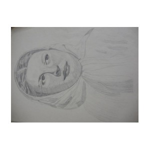 300x300 A Beautiful Lady Drawing