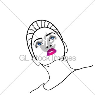 325x325 A Beautiful Lady With Long Hair Gl Stock Images