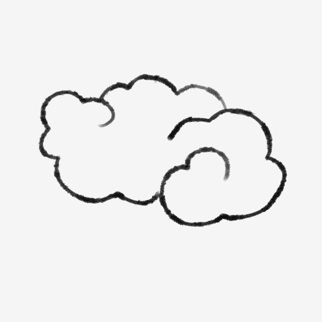 640x640 Hand Painted Ink Landscape Can Be Commercial Elements