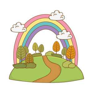 300x300 Beautiful Rainbow Royalty Free Vectors