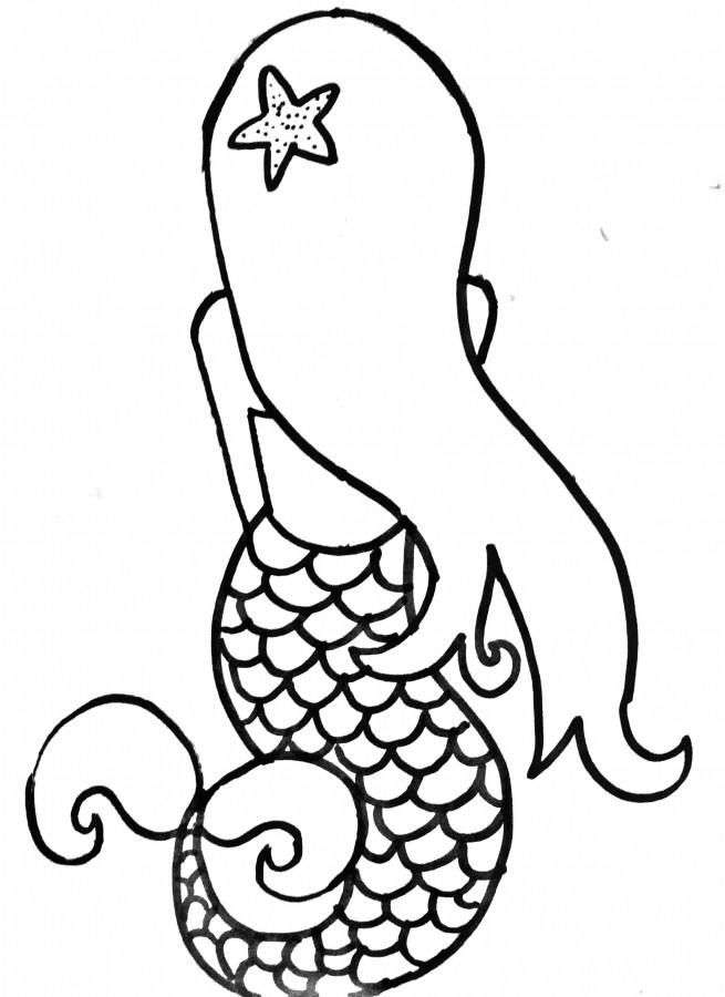 655x900 How To Draw A Mermaid