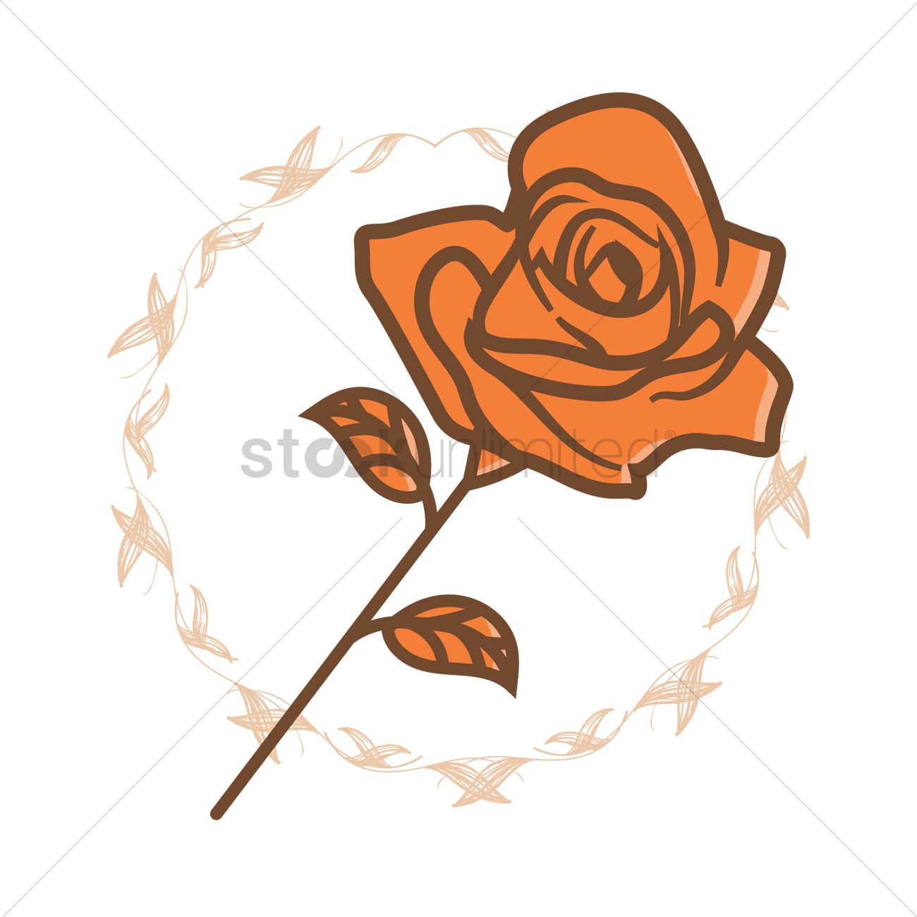1300x1300 Beautiful Rose Vector Image