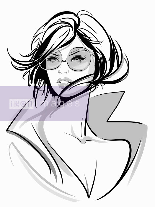 525x700 Ikon Images Beautiful Woman Wearing Sunglasses