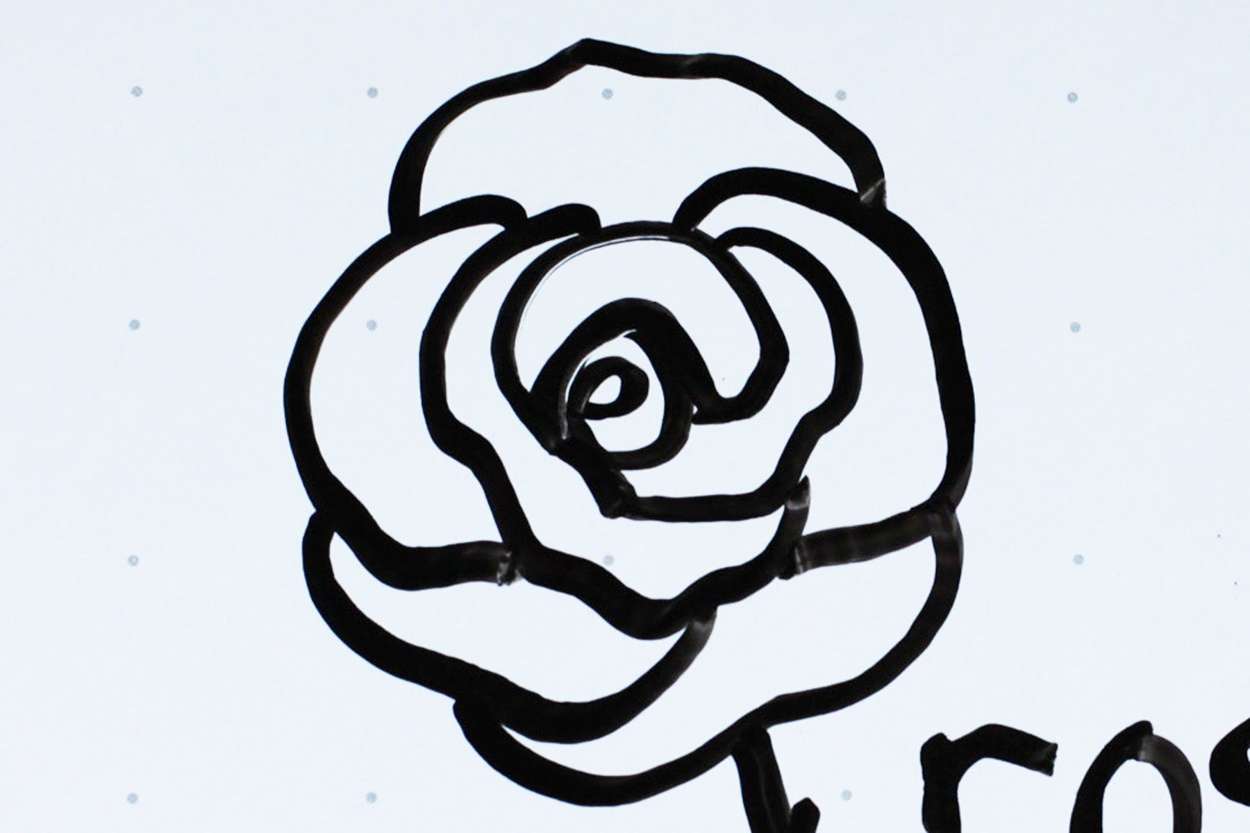 1800x1200 Simple Rose Sketch Easy Simple Rose Drawing Stepstep