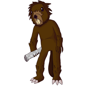 300x300 Collection Of Free Beaver Drawing Zombie Download On Ui Ex