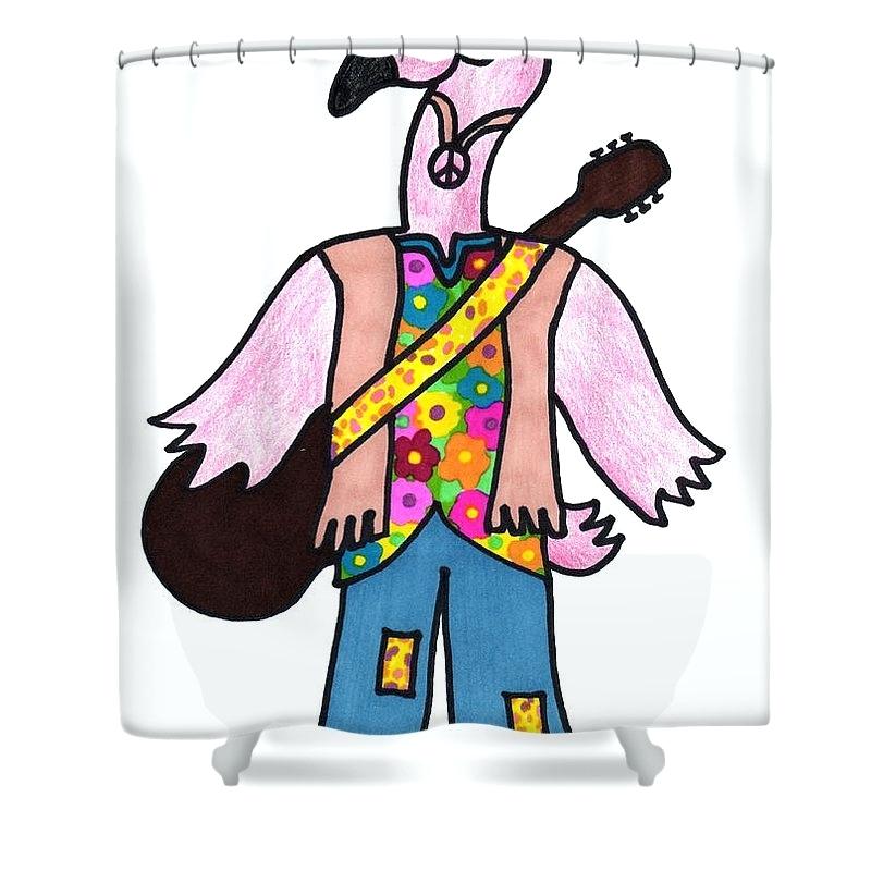800x800 hippie shower curtain bird shower curtain featuring the drawing