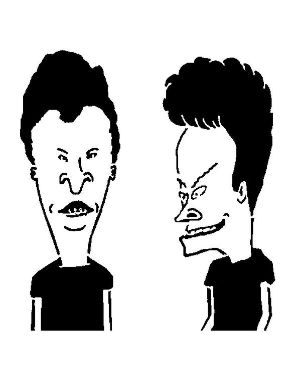 600x739 beavis and butt head monoprint