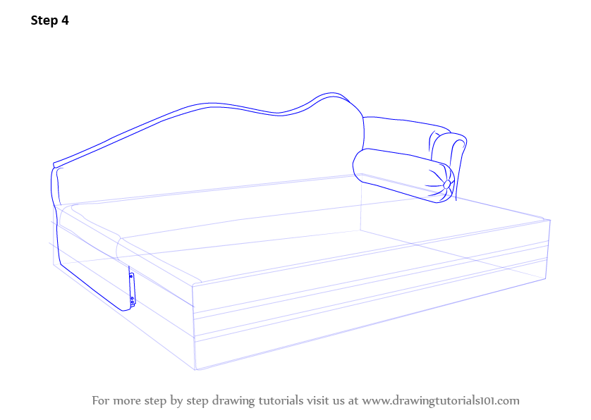 838x596 Learn How To Draw Sofa Cum Bed