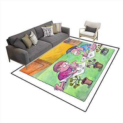425x425 Girls Bedroom Rug Boys Are Drawings On The Floor