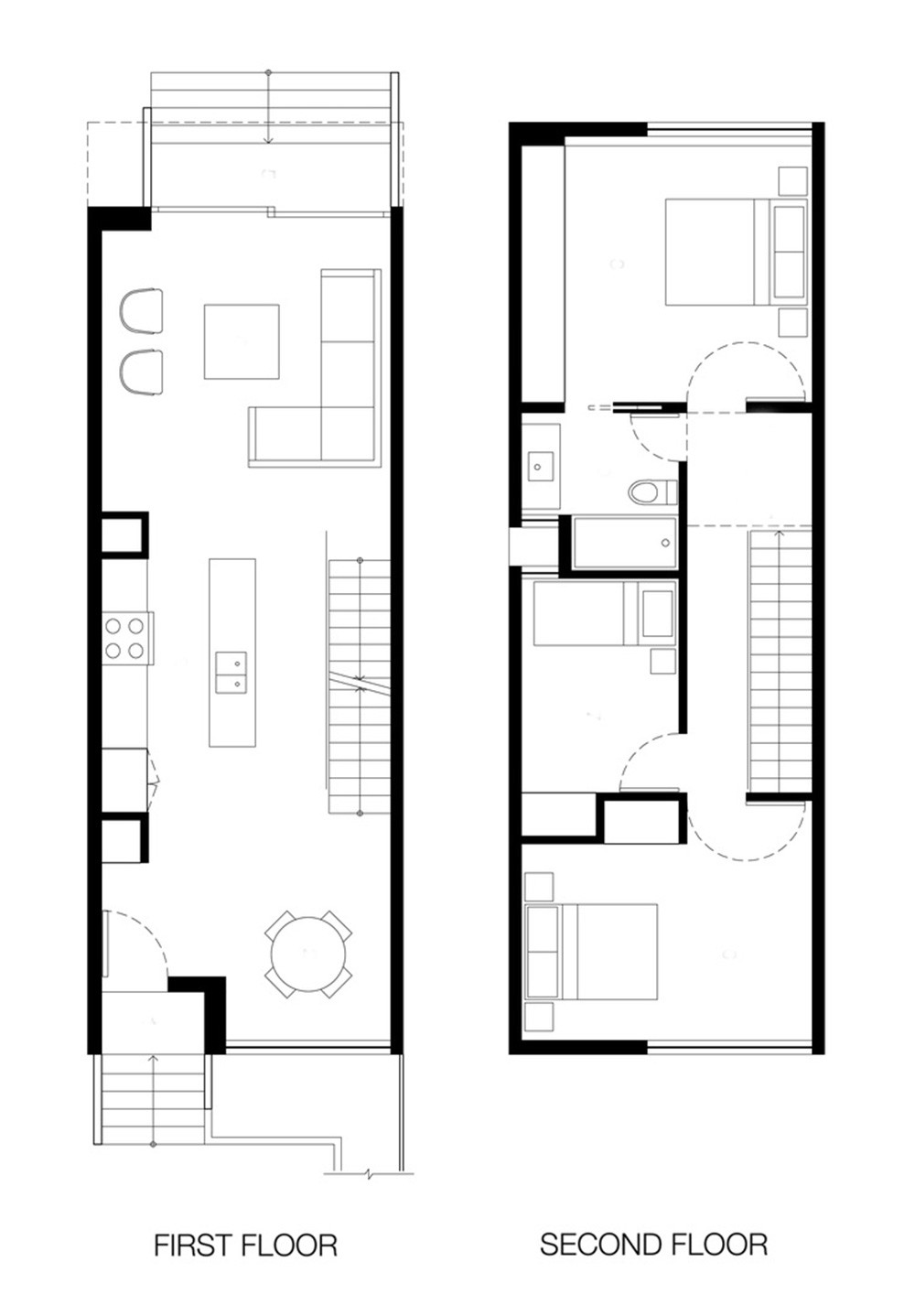 1000x1438 New Bedroom Flat Plan Drawing House Plan