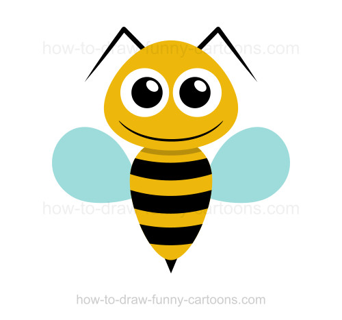 500x467 How To Draw A Bee