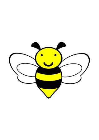 318x450 Bee Icon Vector Bee Drawing