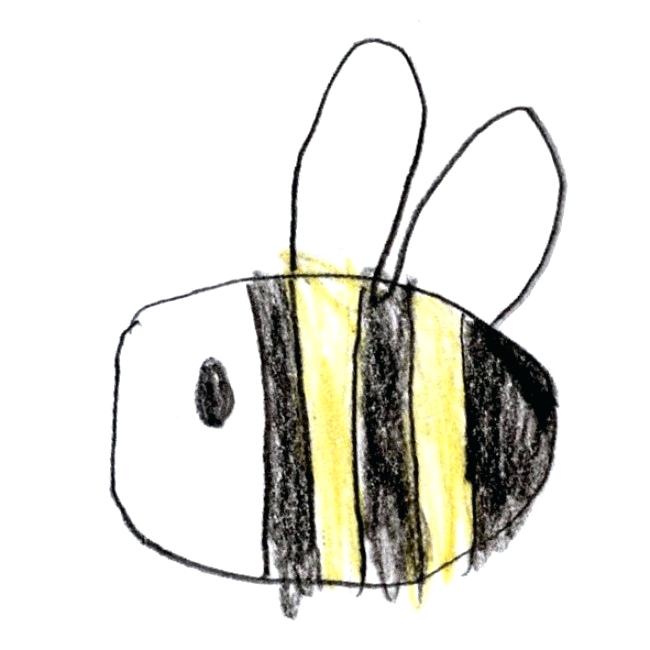 650x650 Drawing Of A Bee