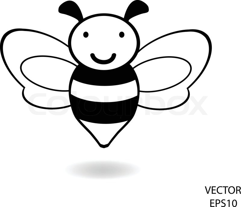 800x688 Bee Icon,vector,bee Drawing Stock Vector Colourbox