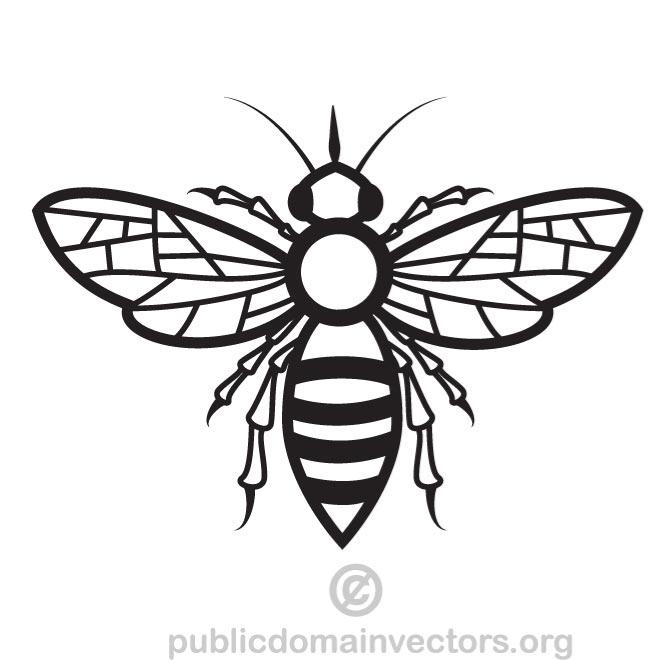 660x660 Honey Bee Clip Art Black And White