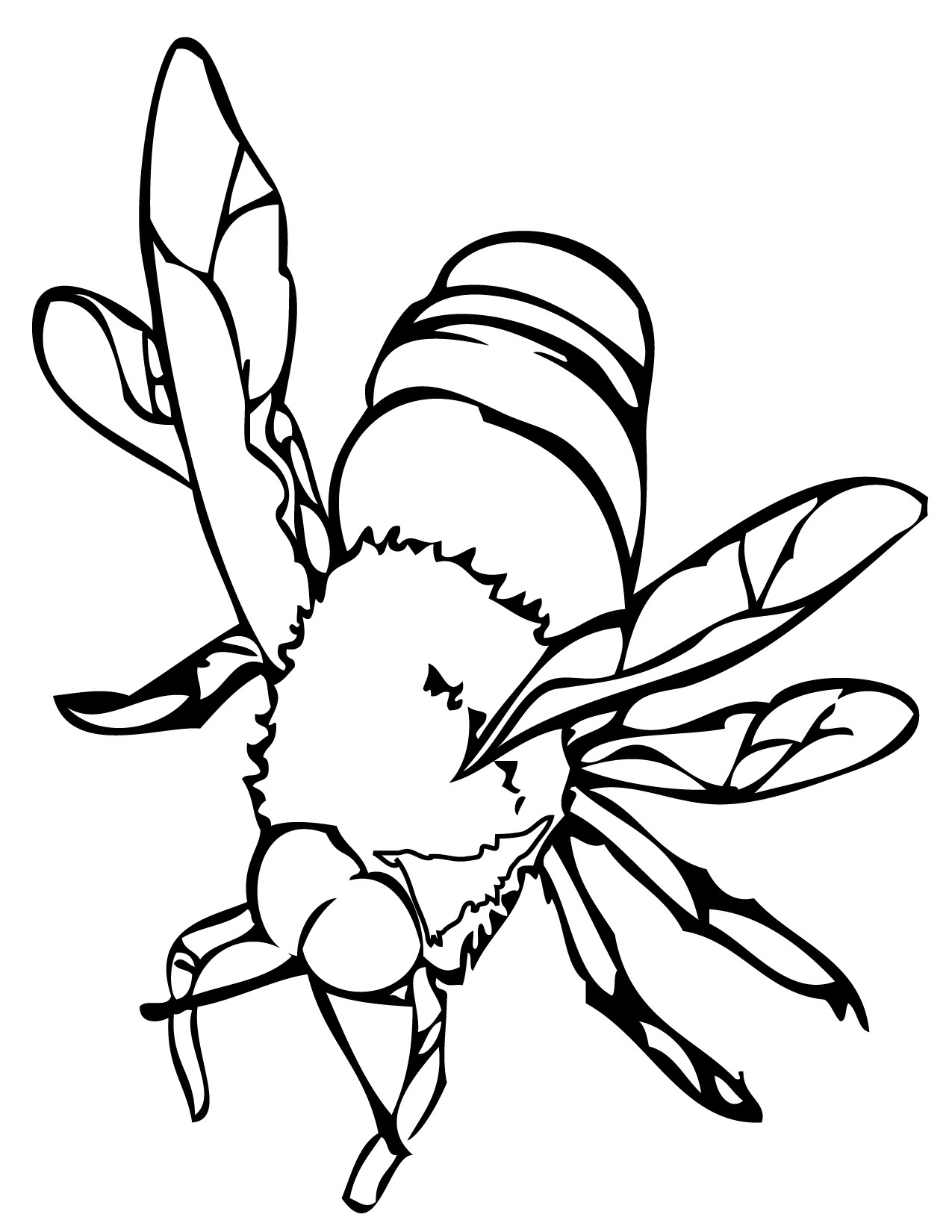 1275x1650 Honey Bee Coloring Pages Luxury Honey Bee Line Drawing