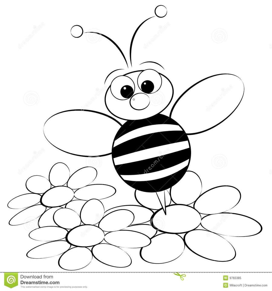 900x962 Flowers And Bees Coloring Pages
