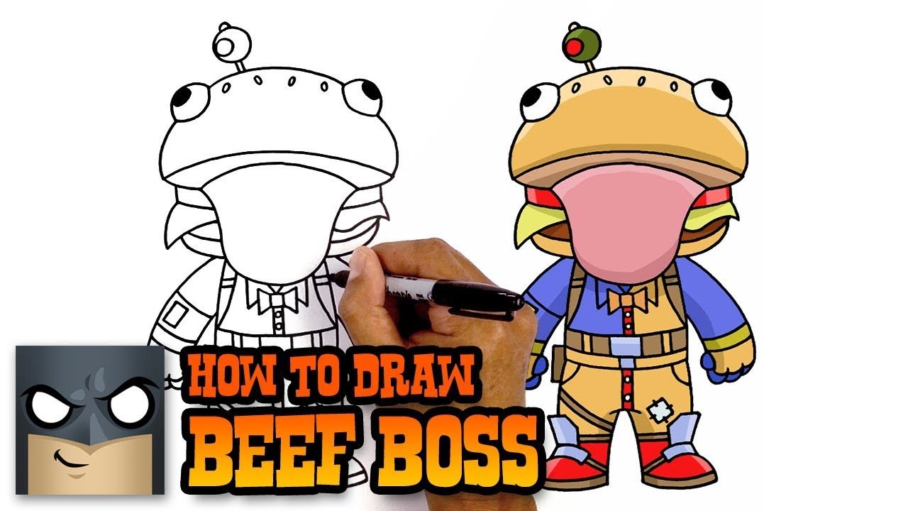 1280x720 How To Draw Beef Boss Fortnite Awesome Step