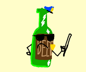300x250 cop is literally a beer bottle