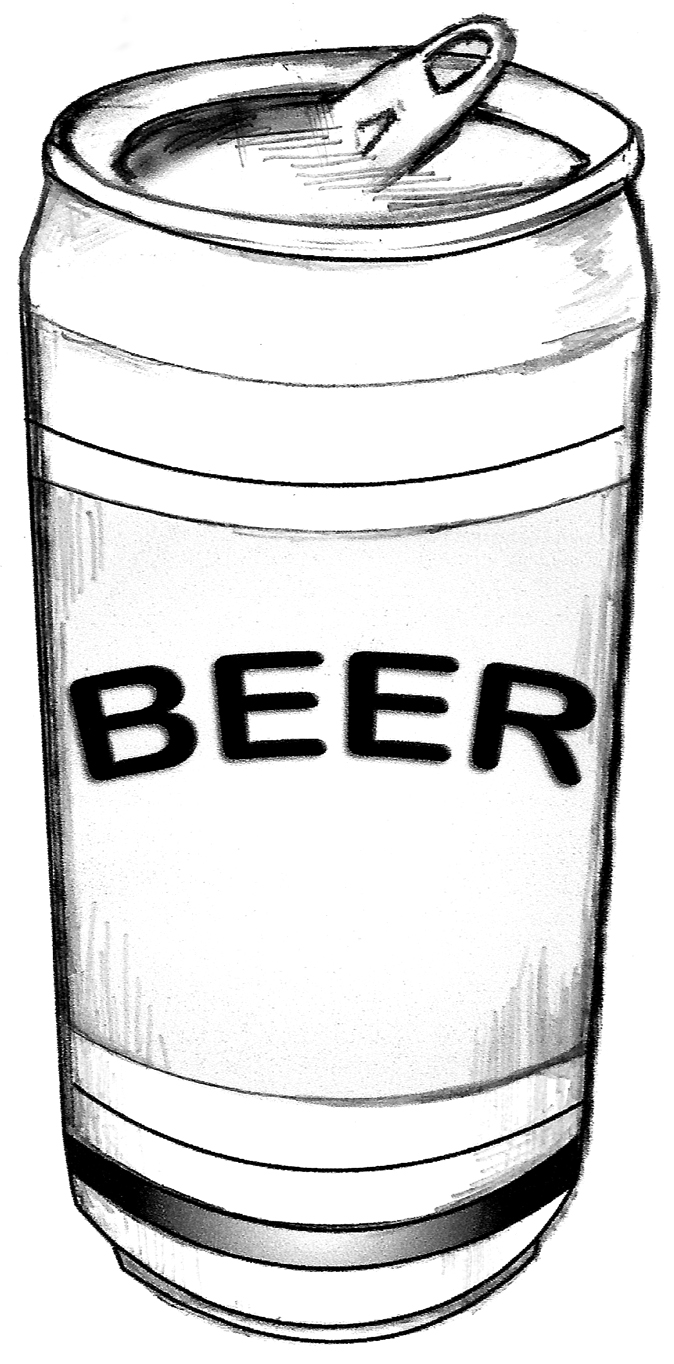 674x1364 Beer Drawing Beer Can For Free Download