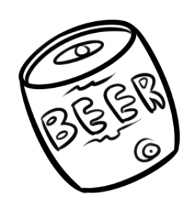 285x302 How To Draw Beer, Beer Can, Step