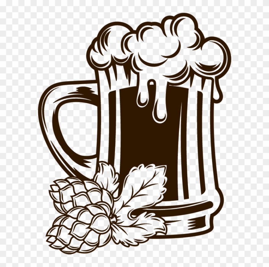 880x873 Pin Beer Mug Clipart Black And White