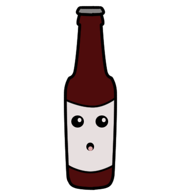 400x400 Beer Bottle Outline Sketch Drawing Clipart