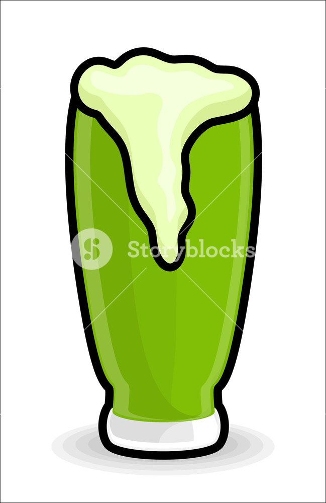 649x1000 Drawing Of Retro Beer Glass Royalty Free Stock Image
