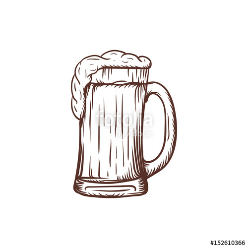 500x500 Beer Glass Draw Stock Image And Royalty Free Vector