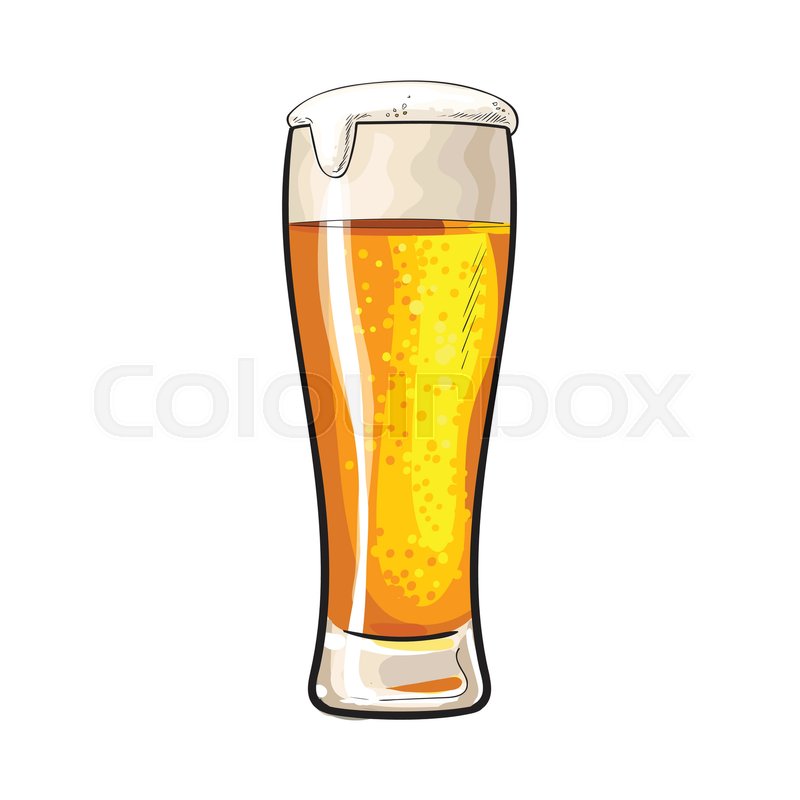 Beer Glass Drawing Free Download On Clipartmag 9756