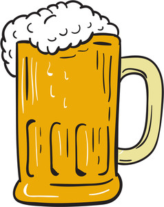 238x300 Drawing Sketch Style Illustration Of A Beer Mug With Beer Froth