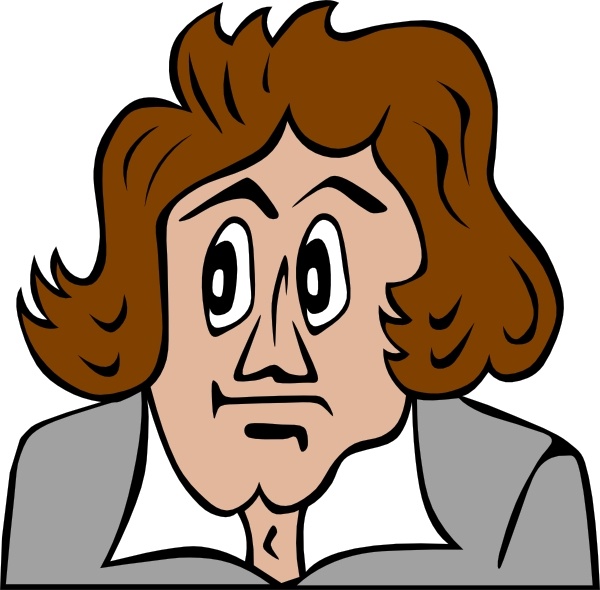 600x590 Beethoven Cartoon Clip Art Free Vector In Open Office Drawing