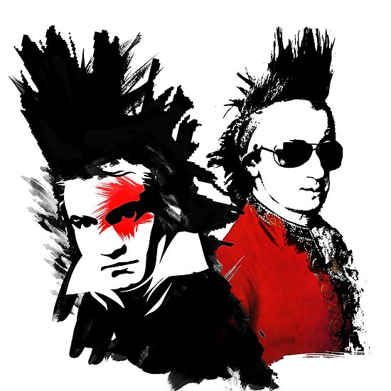 550x550 Beethoven Mozart Punk Posters