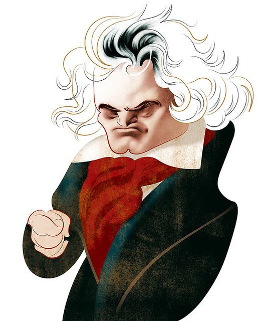 517x640 Ludwig Van Beethoven Caricatures