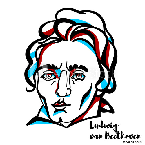 500x500 Ludwig Van Beethoven Portrait