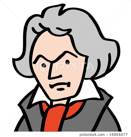 450x468 Beethoven's Caricature