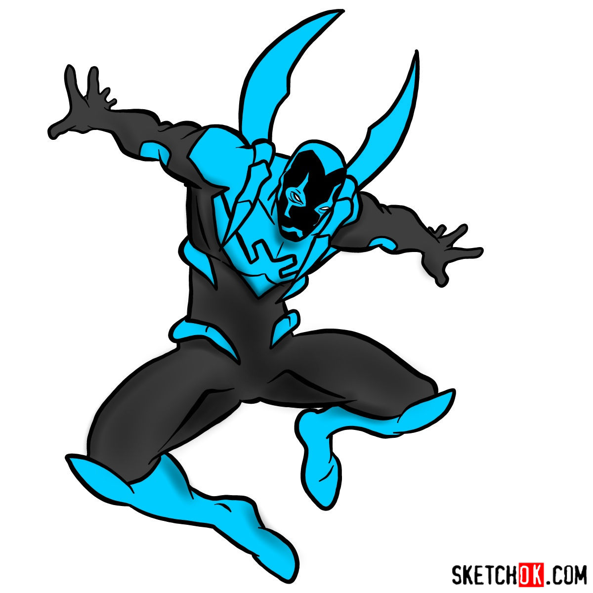 1200x1200 How To Draw Blue Beetle