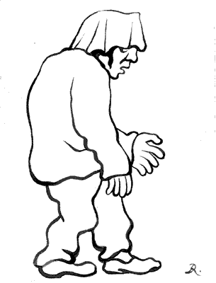 305x400 illustration of a beggar for 'the city of palaces' mary anne