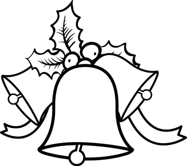 728x646 Christmas Bell Coloring Pages Bells Coloring Pages Free Unique