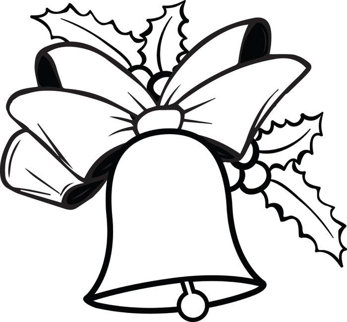 700x648 Christmas Bells Coloring Pages Elegant Jingle Bell Drawing
