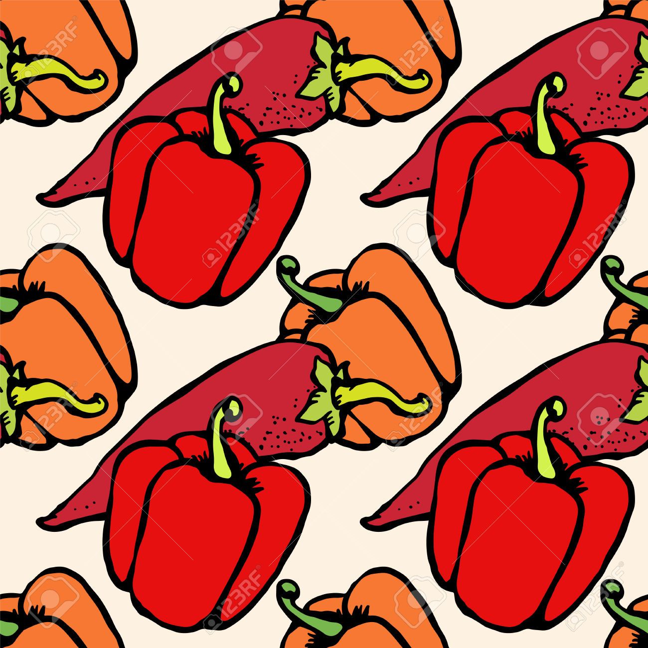 Bell Pepper Drawing | Free download on ClipArtMag