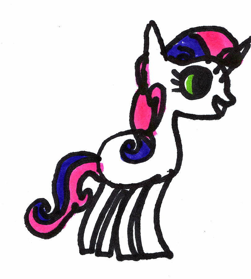 810x900 sweetie belle drawing