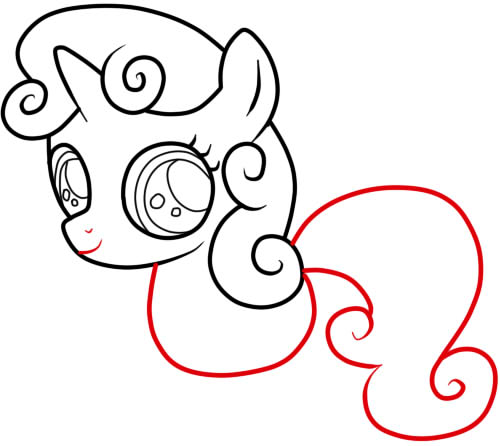 500x446 How To Draw Pony Baby Belle